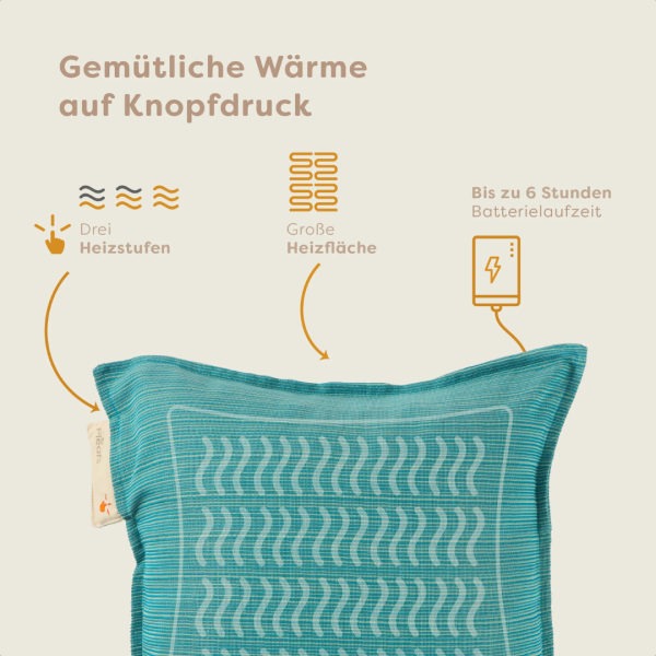 Pleafs Heizkissen Outdoor 45x45cm Acapulco, 1 Stk